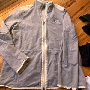 Lauren Ralph Lauren Heather Gray and Cream Hoodie